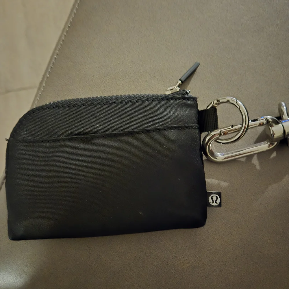 Lululemon Black Zippered Keychain Pouch - Picture 2 of 4